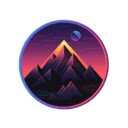 Neon Mountains  screen for extension Chrome web store in OffiDocs Chromium