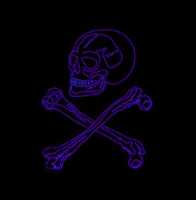 Free download Neon skull free photo or picture to be edited with GIMP online image editor