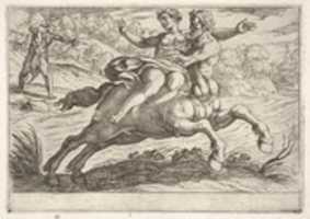 Free download Nessus taking Dejanira from Hercules, from the Labors of Hercules free photo or picture to be edited with GIMP online image editor