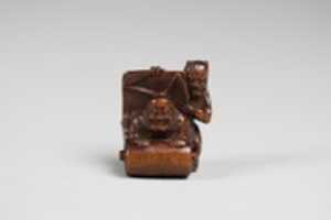Free download Netsuke of Demon and an Old Man with a Scroll free photo or picture to be edited with GIMP online image editor