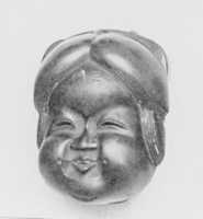 Free download Netsuke of Mask; Fat-Faced Girl and Demon free photo or picture to be edited with GIMP online image editor