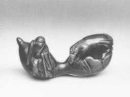 Muat turun percuma Netsuke of Small Gourd with Horse and Man foto atau gambar percuma untuk diedit dengan editor imej dalam talian GIMP