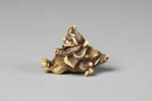 Free download Netsuke of Tadatsune Slaying the Wild Boar free photo or picture to be edited with GIMP online image editor