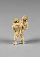 Free download Netsuke of Two Wrestlers free photo or picture to be edited with GIMP online image editor