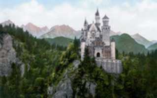 Free download Neuschwanstein Castle: Front View - Photograph free photo or picture to be edited with GIMP online image editor