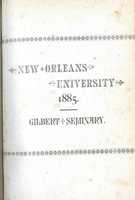 Free download New Orleans University Catalog 1885 free photo or picture to be edited with GIMP online image editor