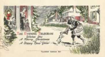 Free download Newspaper Carrier Xmas Greeting free photo or picture to be edited with GIMP online image editor