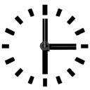 New Tab Clock  screen for extension Chrome web store in OffiDocs Chromium