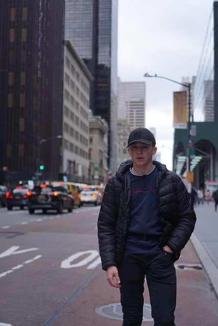 Free download new york city street man urban free picture to be edited with GIMP free online image editor