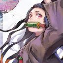 Nezuko Kimetsu no Yaiba Anime Theme  screen for extension Chrome web store in OffiDocs Chromium