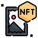 Écran de l'onglet NFT pour l'extension Chrome Web Store dans OffiDocs Chromium