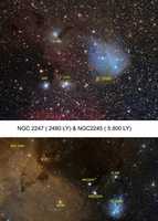 Descarga gratis NGC 2247 NGC 2245 foto o imagen gratis para editar con el editor de imágenes en línea GIMP