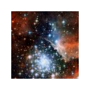 Tela NGC 3603 Star Cluster Theme para extensão da loja virtual do Chrome no OffiDocs Chromium