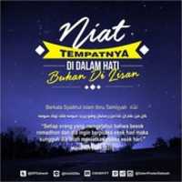 Free download Niat Tempatnya Didalam Hati Bukan Di Lisan free photo or picture to be edited with GIMP online image editor