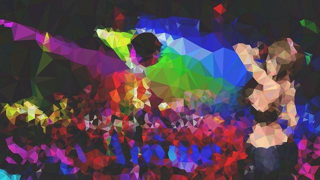 Free download Night Club Polygon Art Anime -  free illustration to be edited with GIMP free online image editor