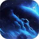 night sky glows with galaxy mystical silhouette  screen for extension Chrome web store in OffiDocs Chromium