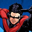 Nightwing in Red 1900px  screen for extension Chrome web store in OffiDocs Chromium