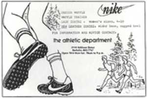 Free download Nike Oregon Waffle, Waffle Trainer, Lady Cortez, & Leather Cortez advertisement (October 1974) free photo or picture to be edited with GIMP online image editor