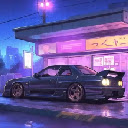 Nissan GTR R34 Neon Retro Japanese Street A Stunning Live Wallpaper  screen for extension Chrome web store in OffiDocs Chromium