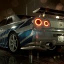 Nissan Skyline GT R R34 in the Rain Live Wallpaper  screen for extension Chrome web store in OffiDocs Chromium
