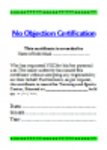 Free download No Objection Certificate Template DOC, XLS or PPT template free to be edited with LibreOffice online or OpenOffice Desktop online