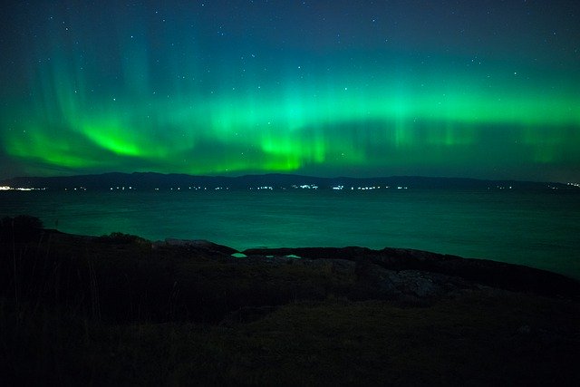 Descărcare gratuită poză cu aurora boreală cu aurora boreală pentru a fi editată cu editorul de imagini online gratuit GIMP