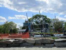 Free download North Kingstown Town Beach Playground Construction free photo or picture to be edited with GIMP online image editor