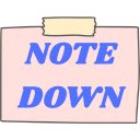 Note Down  screen for extension Chrome web store in OffiDocs Chromium