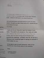 Free download Note from poet Frannie Lindsay to Doug Holder free photo or picture to be edited with GIMP online image editor