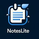 NotesLite  screen for extension Chrome web store in OffiDocs Chromium