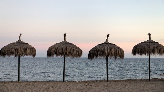 Free download no tourists beach sea sunrise free picture to be edited with GIMP free online image editor