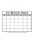 Бесплатно загрузите шаблон календаря на октябрь 2023 года в Microsoft Word, Excel или Powerpoint, который можно бесплатно редактировать с помощью LibreOffice онлайн или OpenOffice Desktop онлайн.