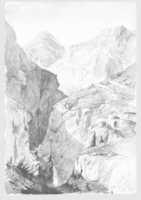 Bezpłatne pobieranie Old Baths at Bormio (ze Szwajcarii 1869 Sketchbook) darmowe zdjęcie lub obraz do edycji za pomocą internetowego edytora obrazów GIMP