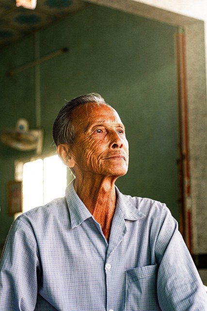 Free download old man elderly man portrait smile free picture to be edited with GIMP free online image editor