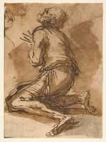Free download Old Man Kneeling Facing Upper Left free photo or picture to be edited with GIMP online image editor