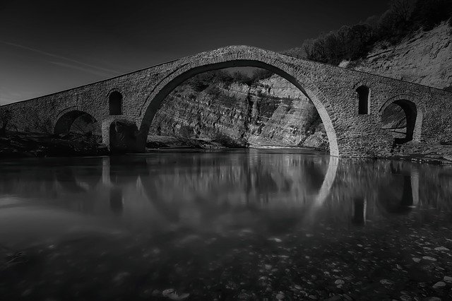 Free download old stone greece bridge landscape free picture to be edited with GIMP free online image editor