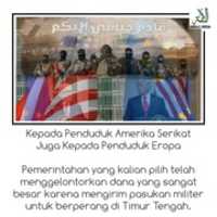 Free download Ommah Media _ Pesan Untuk Warga Amerika Dan Eropa free photo or picture to be edited with GIMP online image editor