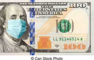 Free download one-hundred-dollar-bill-with-medical-face-mask-on-benjamin-franklin-stock-photos_csp78972631 free photo or picture to be edited with GIMP online image editor