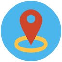 Open via Google Maps  screen for extension Chrome web store in OffiDocs Chromium