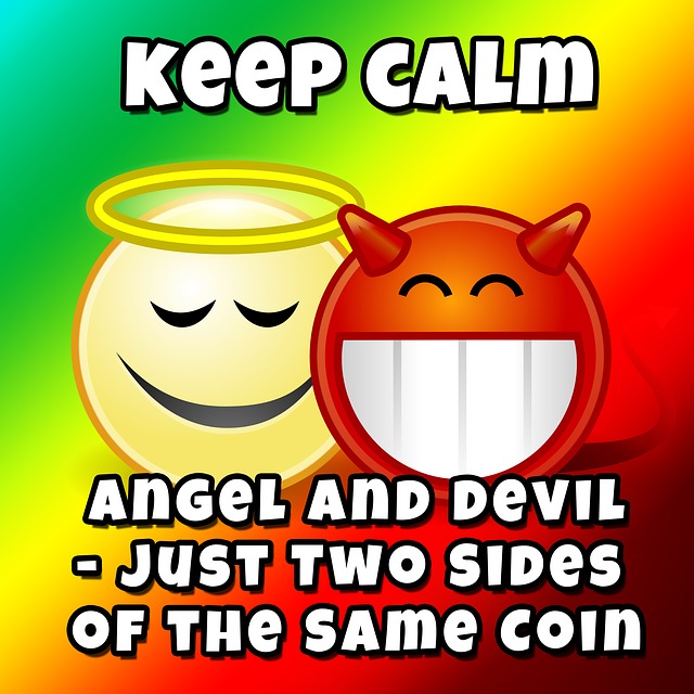 הורדה חינם מנוגדים למלאך השטן הטוב הרע תמונה בחינם לעריכה עם עורך תמונות מקוון בחינם של GIMP