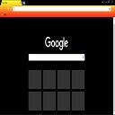 Jingga * skrin hitam kuning untuk sambungan kedai web Chrome dalam OffiDocs Chromium