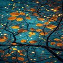 Orange tree branch wallpaper  screen for extension Chrome web store in OffiDocs Chromium