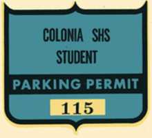 Free download Original Parking Decal (1967) free photo or picture to be edited with GIMP online image editor