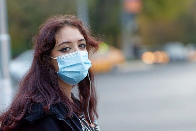 Free download outdoors woman face mask pandemic free picture to be edited with GIMP free online image editor