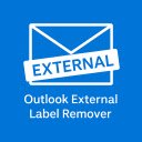 Outlook External Label Remover  screen for extension Chrome web store in OffiDocs Chromium