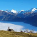 Overcast over Mountains  screen for extension Chrome web store in OffiDocs Chromium