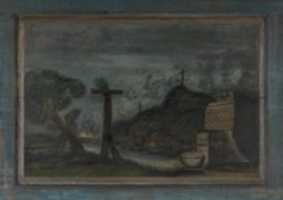 הורדה חינם Overmantel: Landscape with Wayside Crosses תמונה או תמונה בחינם לעריכה עם עורך התמונות המקוון GIMP