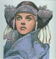 Free download Padme Amidala concept art for Star Wars the Phantom Menace. free photo or picture to be edited with GIMP online image editor