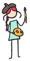 Free download painting-girl free photo or picture to be edited with GIMP online image editor