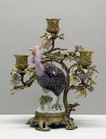 Free download Pair of candelabra with Meissen bird free photo or picture to be edited with GIMP online image editor